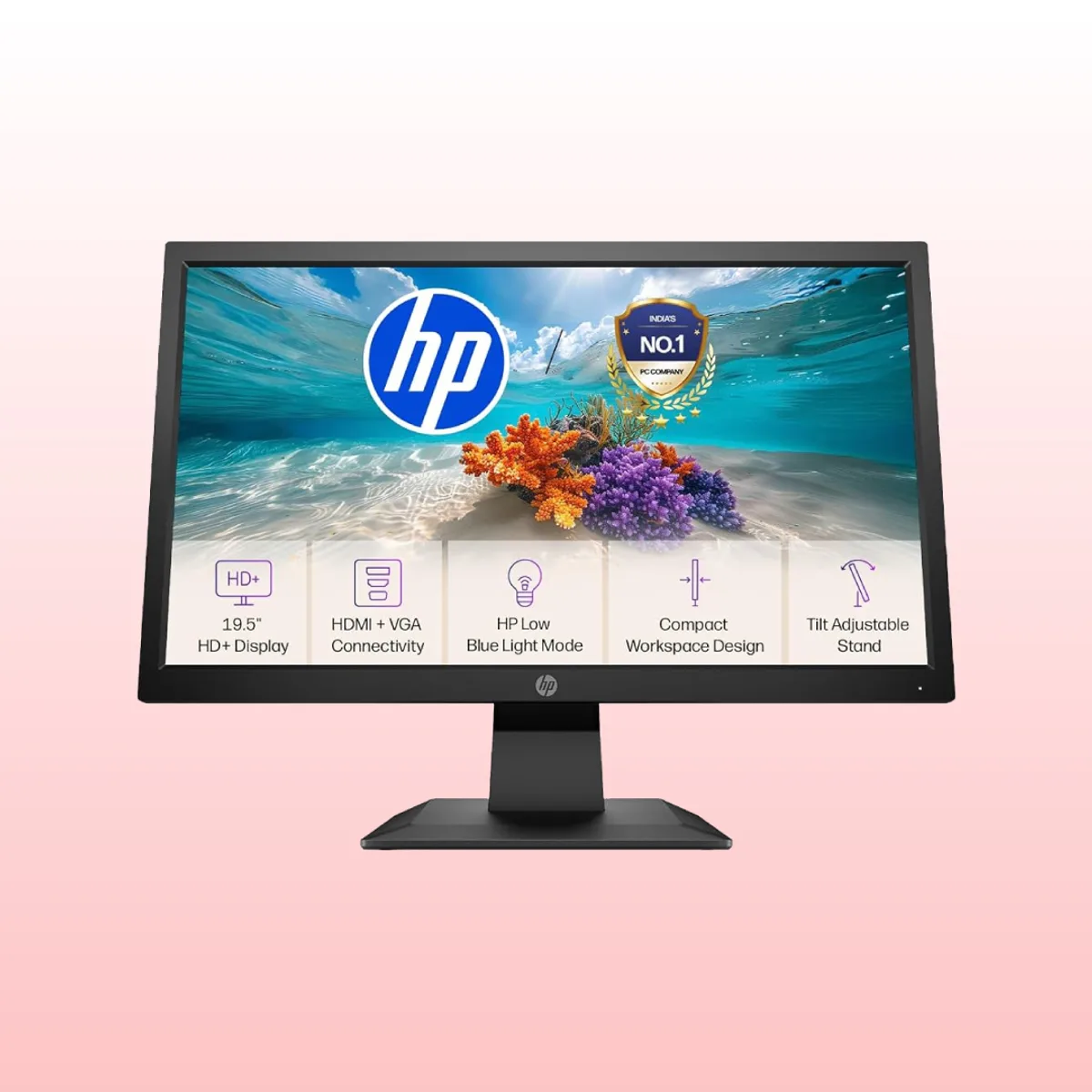 HP P204v Monitor - Best for Work From Home Setup