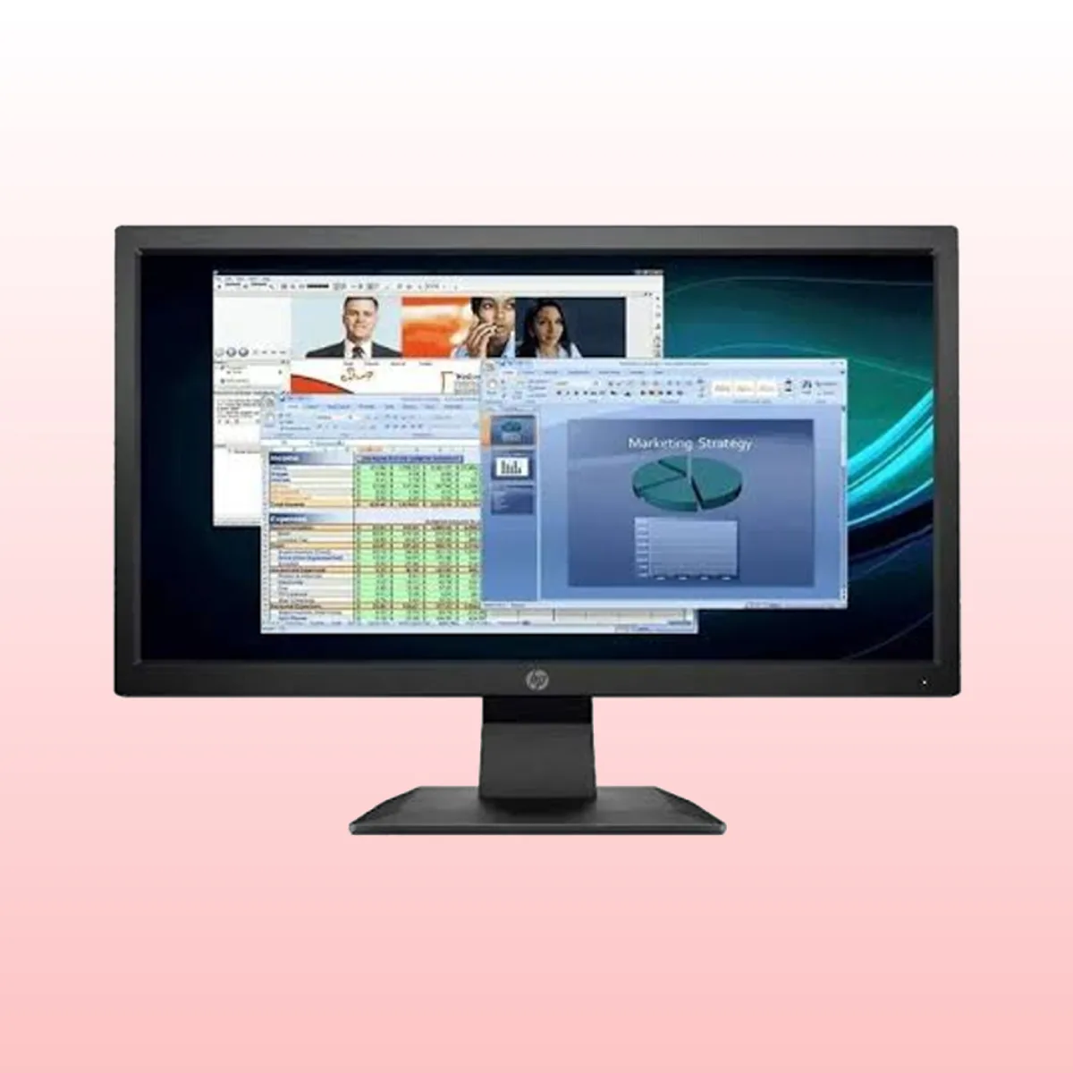 HP P204v Monitor - Best for Work From Home Setup